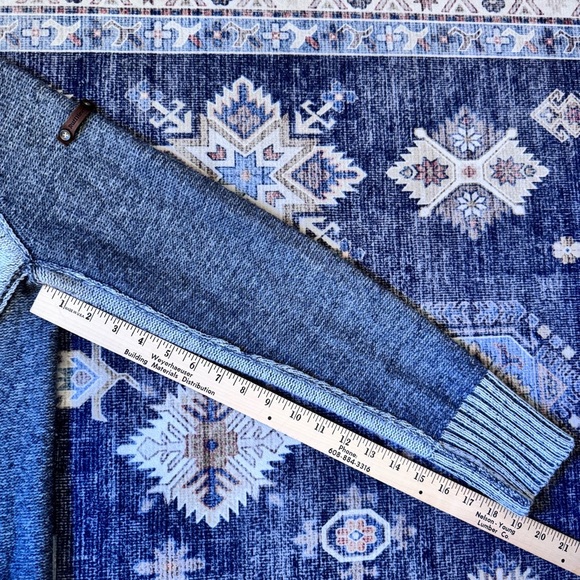 Ruff Hewn Silk Blend Full Zip Raw Hem Sweater Two-Tone Gray Women’s Size Large - Picture 11 of 11